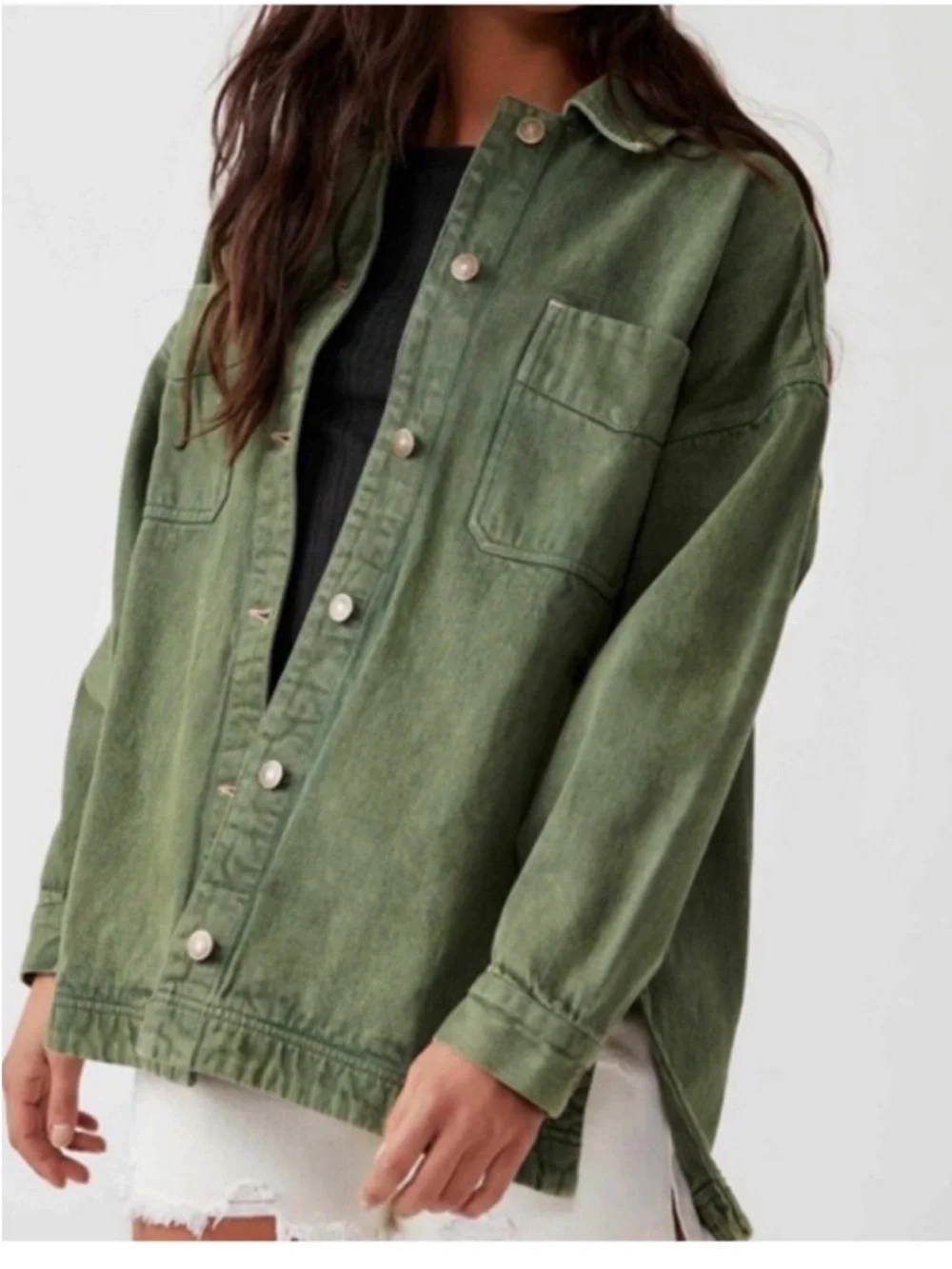 Free People Madison City Denim Jacket